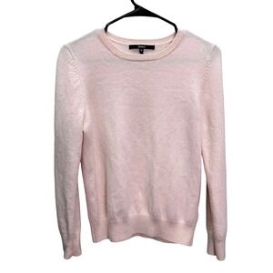 Quince Mongolian Cashmere Crewneck Sweater Light Baby Pink Womens Small